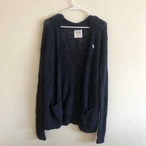 Abercrombie & Fitch Navy Knit Cardigan